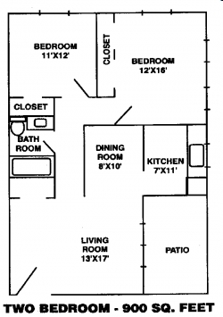 2BR/1BA - Liberty Knoll Apartments