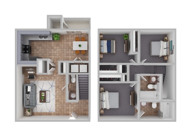 Floorplan - Whispering Sands Townhomes