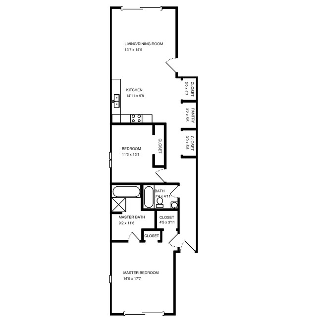 Floorplan - 2404-14 W Cortland