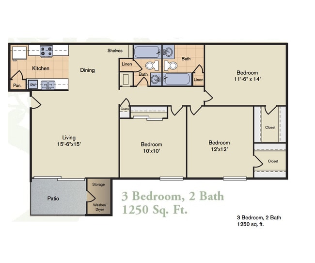 Floorplan - Shadow Wood Apartments