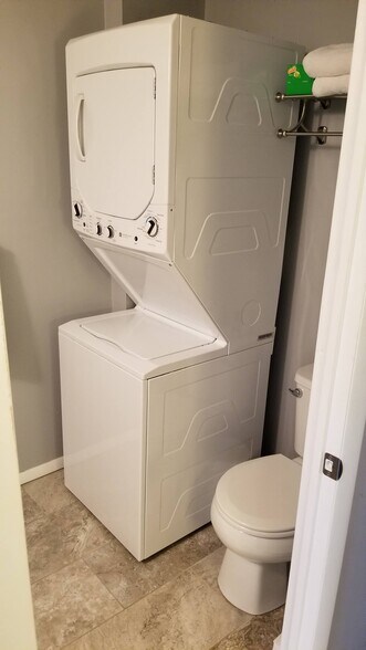 Bathroom with washer and dryer - 715 Main Street