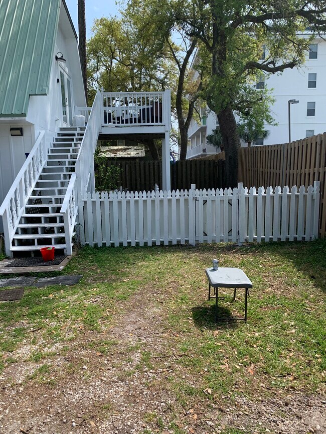 Stairs and deck to Unit D - 4633 S Wilson Blvd