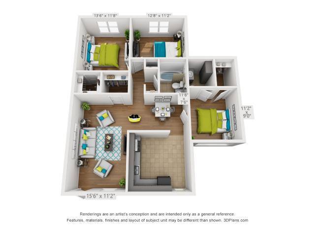 Floorplan - The Northside at Merrimon
