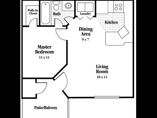 One Bedroom, One Bath - Cypress Cove