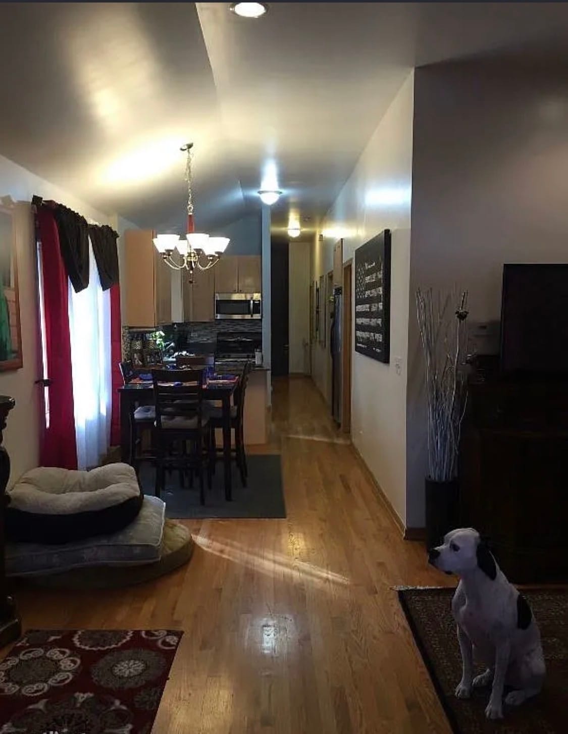 Dining room and kitchen view - 419 W Root St