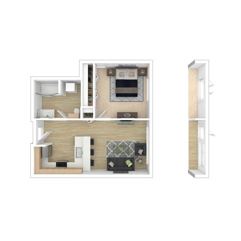 Floorplan - The Noble Apartments