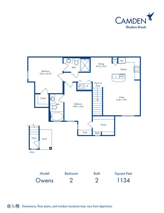Floorplan - Camden Shadow Brook