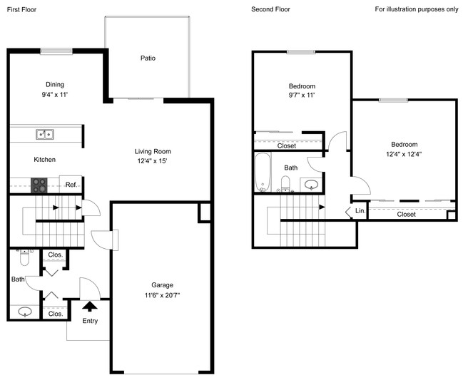 2 Bedroom Townhome - Capitol Commons Apartments and Townhomes