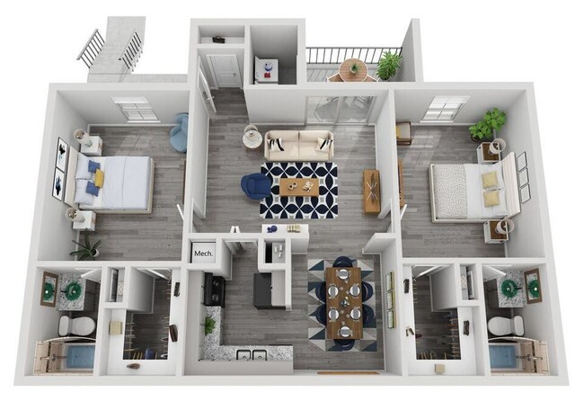 Floorplan - Villa Luna Apartments