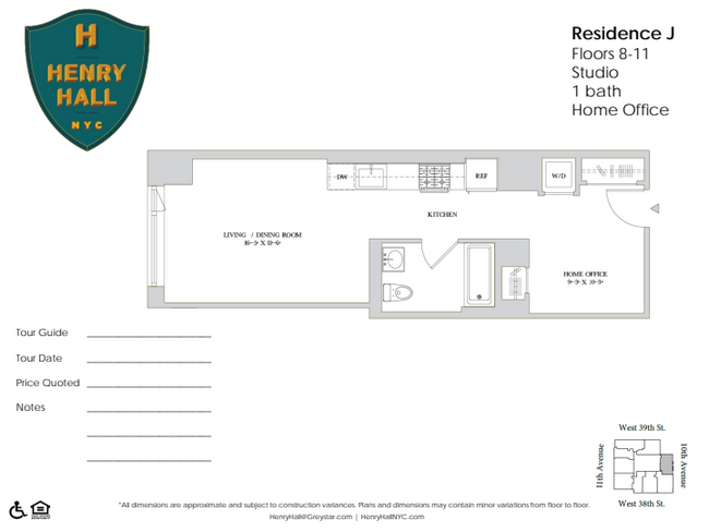 Floorplan - Henry Hall