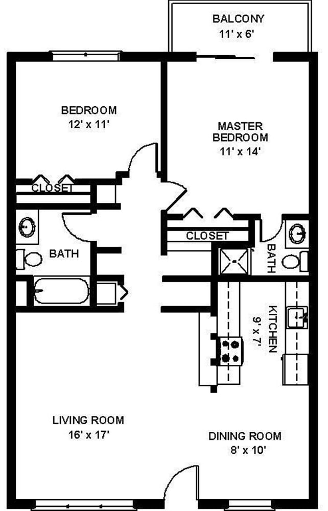 2BR/2BA - Maple Gardens