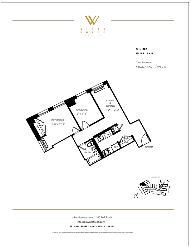 Floorplan - 63 Wall Street