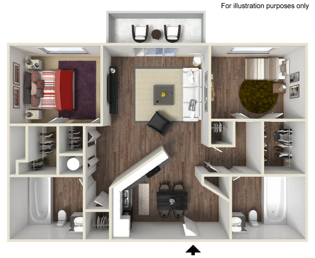 Floorplan - The Marq at 1600