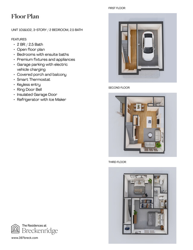 Floor Plan - 101 & 102 - Residences at Breckenridge