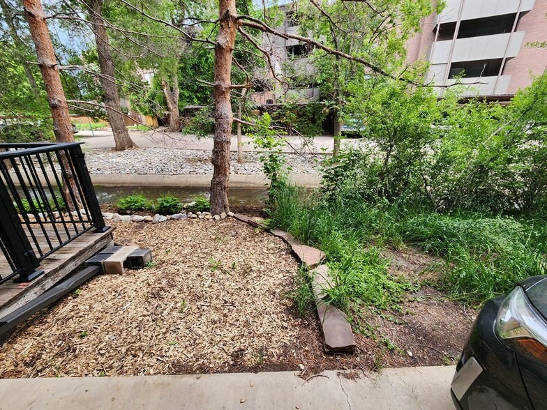 Creek out front of car parking area - 1830 22nd St