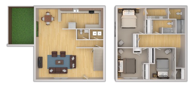 Floorplan - Townhouse Square Apartments