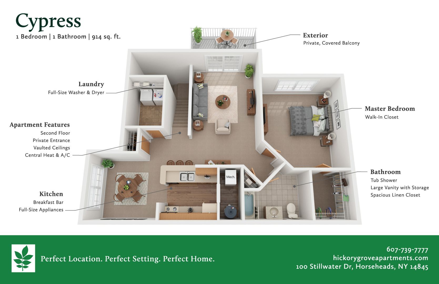 Interior Photo - Stillwaters, Hickory Grove Apartments