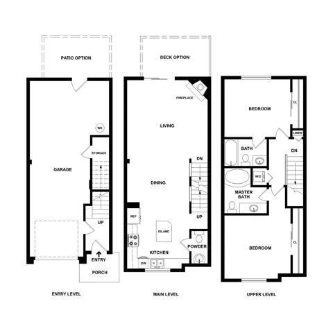Floorplan - Brookstone at Edgewater Townhomes