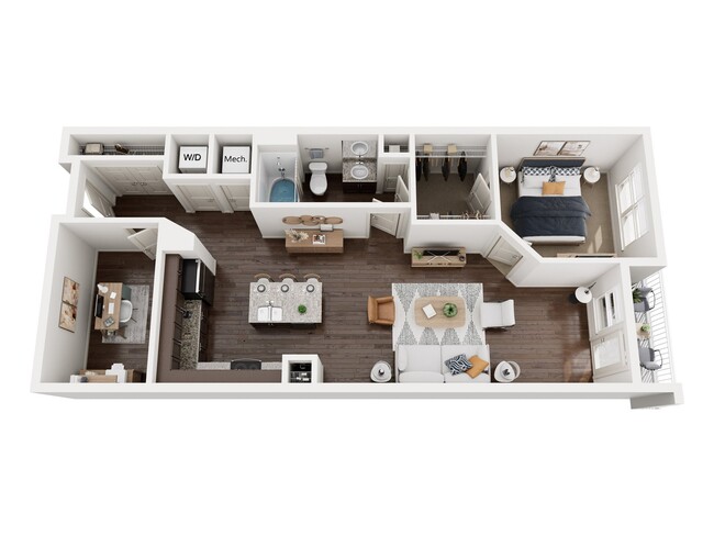 Floorplan - 1377 Brookhaven Apartments