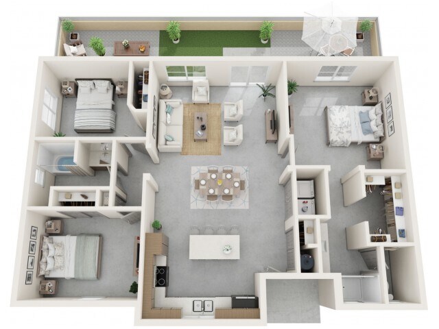 Saguaro | 3Bd2Ba | 1,314SF - The Logan at Jomax