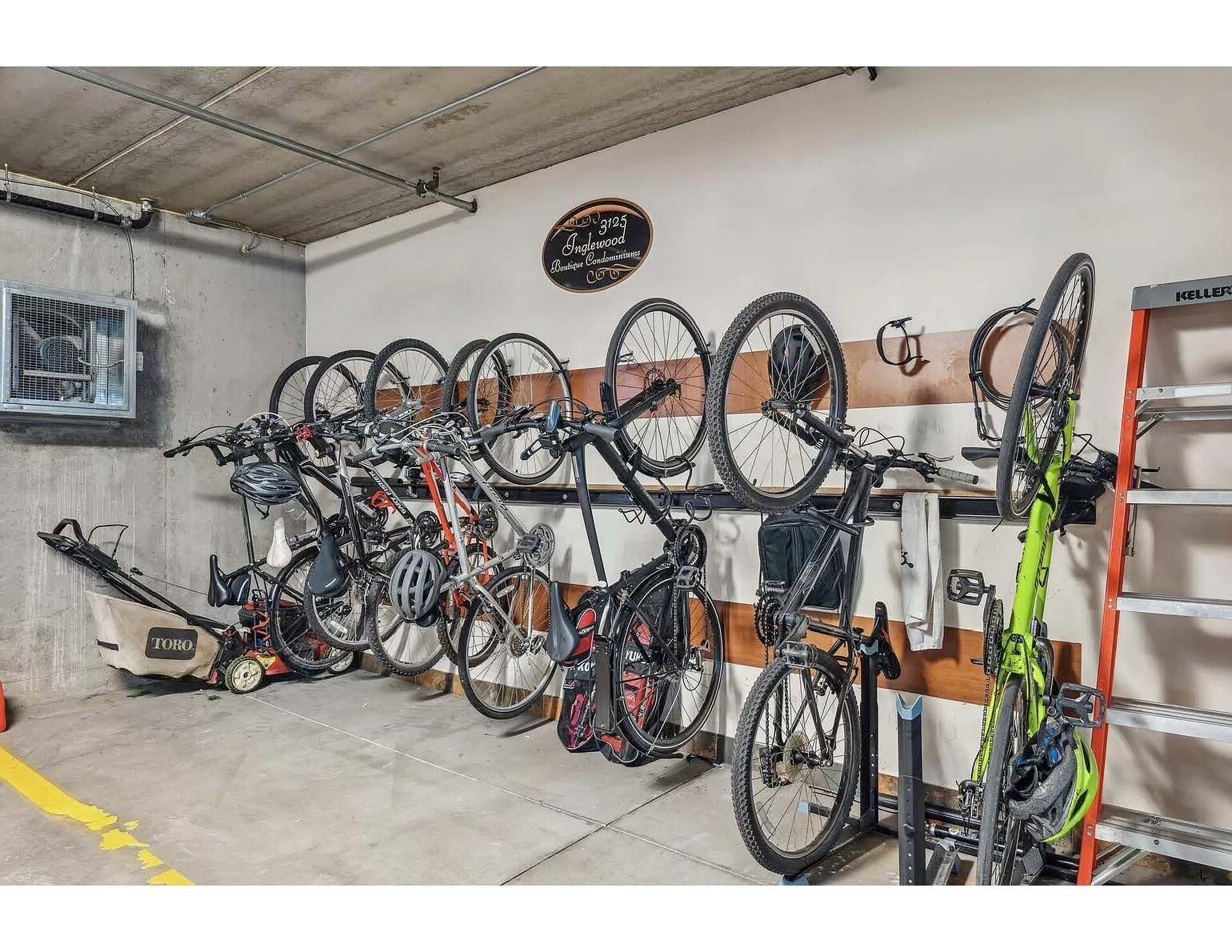 View of bike rack in parking garage - 3125 Inglewood Ave S