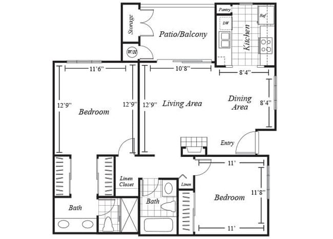 Floorplan - Westbrook Apartments