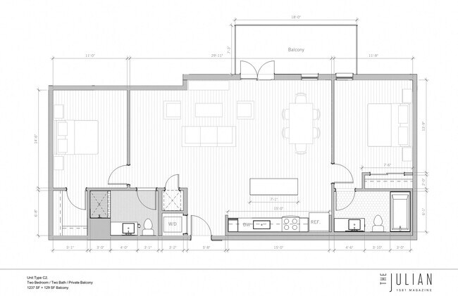 Floorplan - The Julian Apartments
