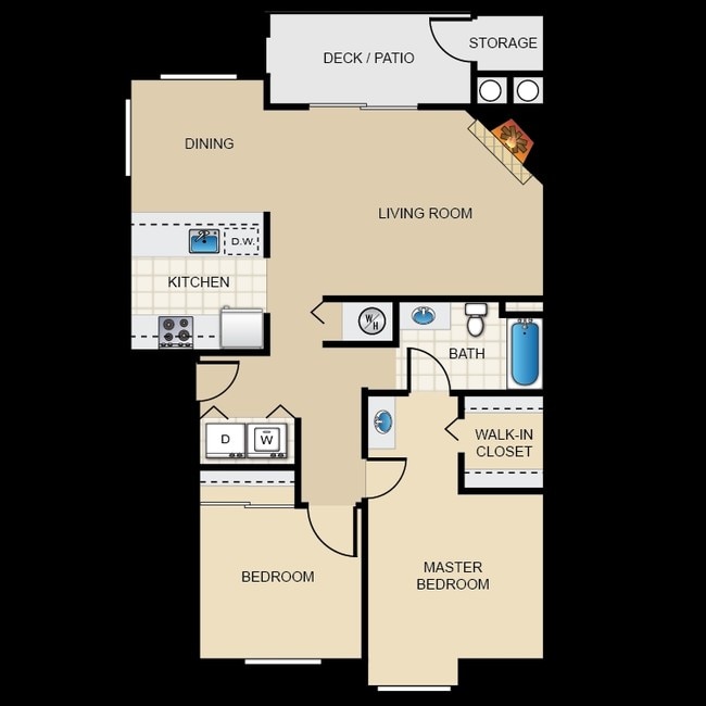 2BR/1BA - Sunnydale