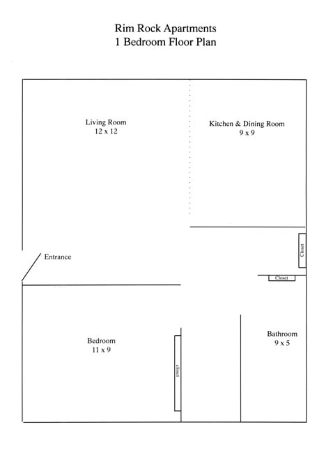 1BR/1BA - Rim Rock Villa Apartments