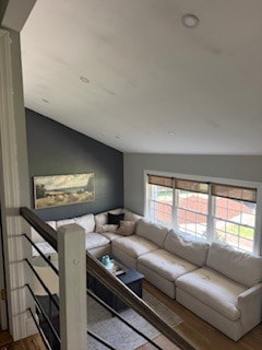 Living Room with Vaulted Ceiling (looking down from upper level) - 14 Kalina Dr