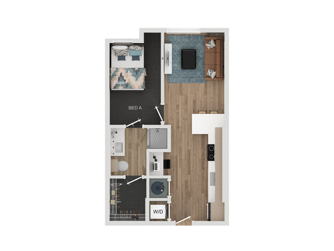 1BR/1BA - A2 - Lumen on Ninth