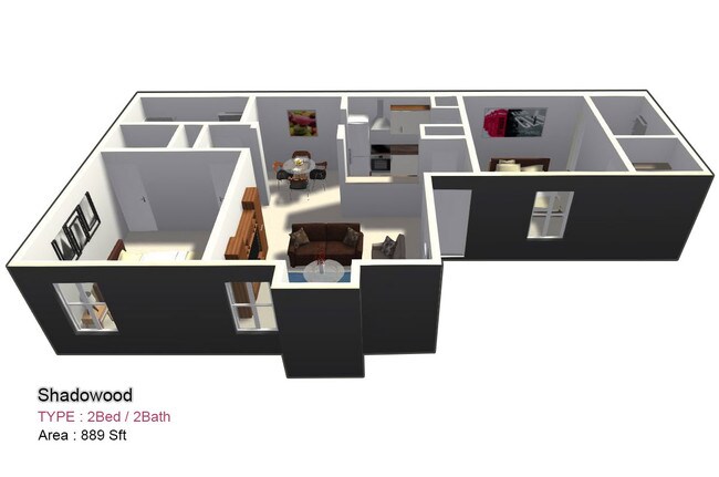 Two Bed / Two Bath - Shadowood