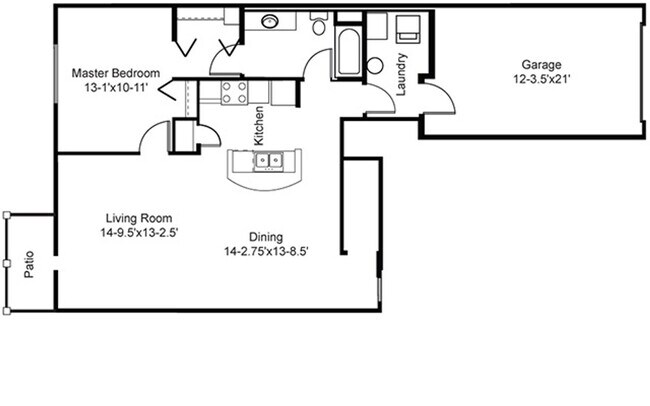Building Photo - Condo Style Lower 1 Bedroom 1 Bathroom Apartment