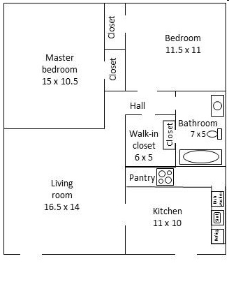 Floorplan - Cedar Creek Apartments