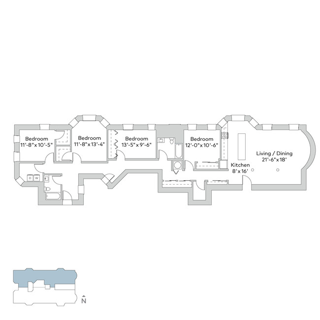 Floorplan - 5700 S. Blackstone Avenue