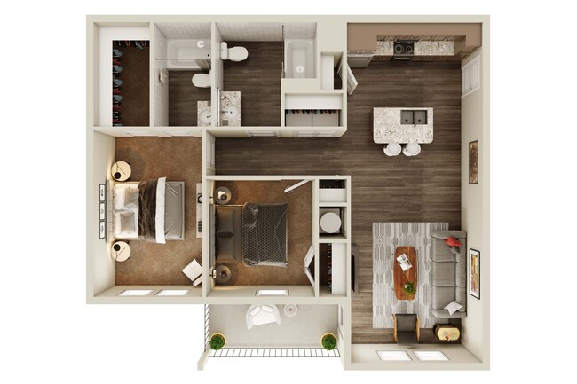 Floorplan - Aurora Apartments