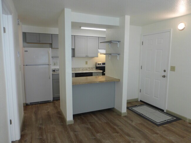 More living room and kitchen with breakfast bar - 215 8th St SE