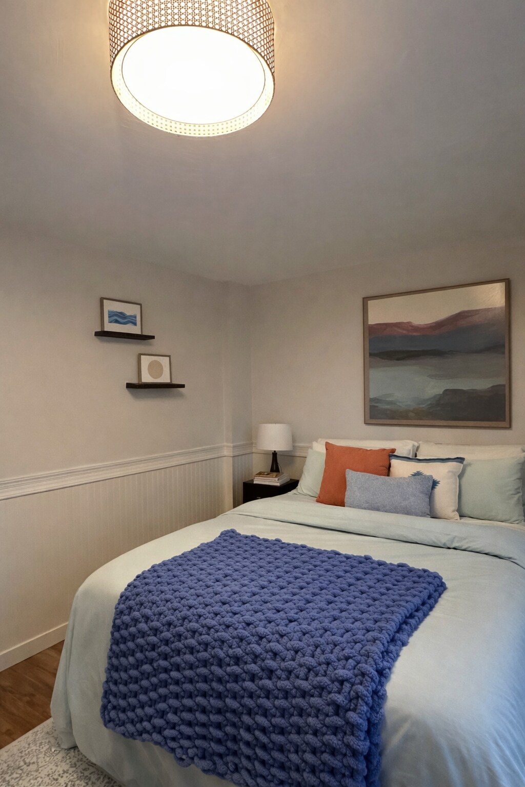 Second bedroom with large closet and sliding doors to a private deck. - 524 Superior St