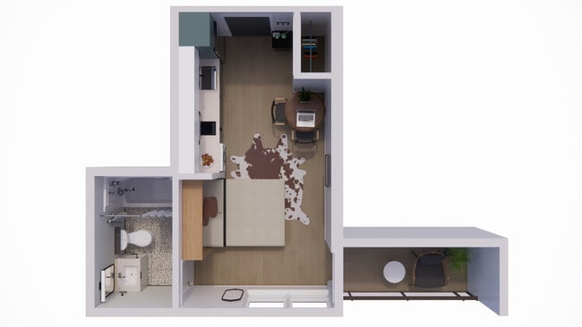 Units 304, & 504 - 274 SQFT - Sora Apartments