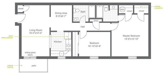 Floorplan - Hillside Apartments