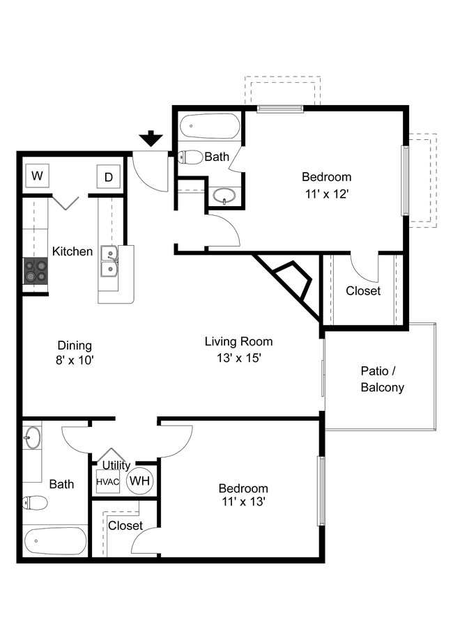 Floorplan - Runaway Bay Apartment Homes