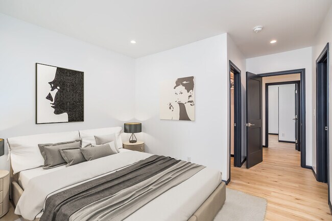 Virtually Staged Master Bedroom - 1711 S Ridgeley Dr