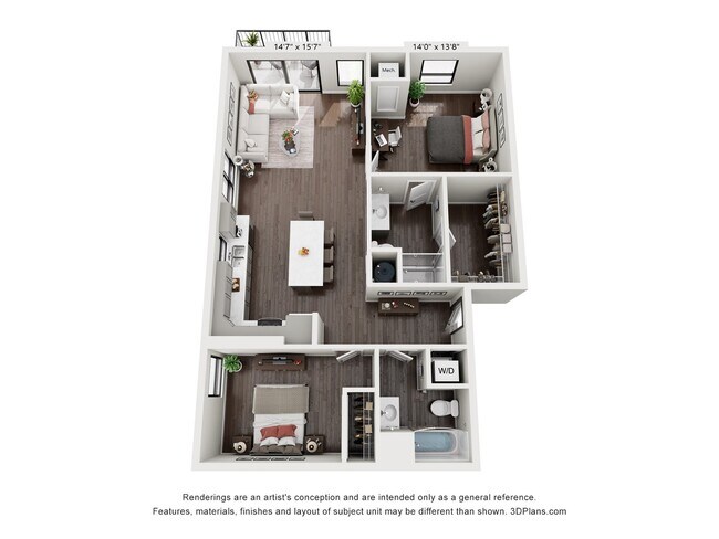 2 Bedroom - The Station Lofts