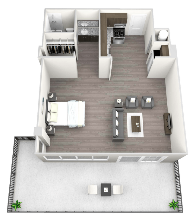 Floorplan - 230 West Alabama Apartments
