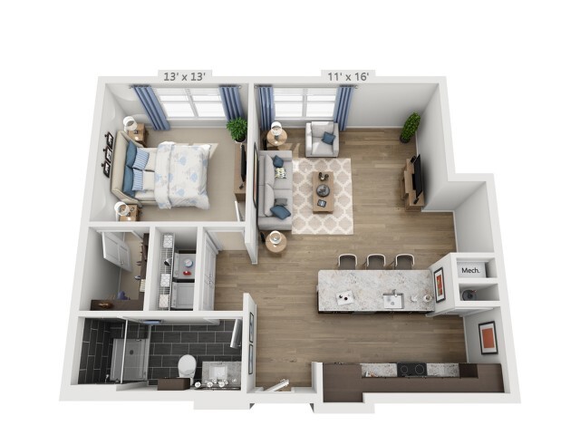 Floorplan - Overture Fair Ridge 62+ Active Adult Apart...