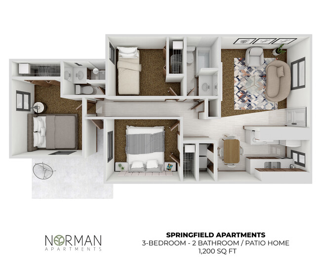 Floorplan - Springfield Apartments