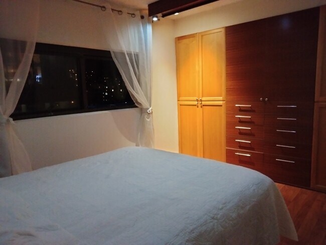 View from Master Bed at night - 1571 Piikoi St