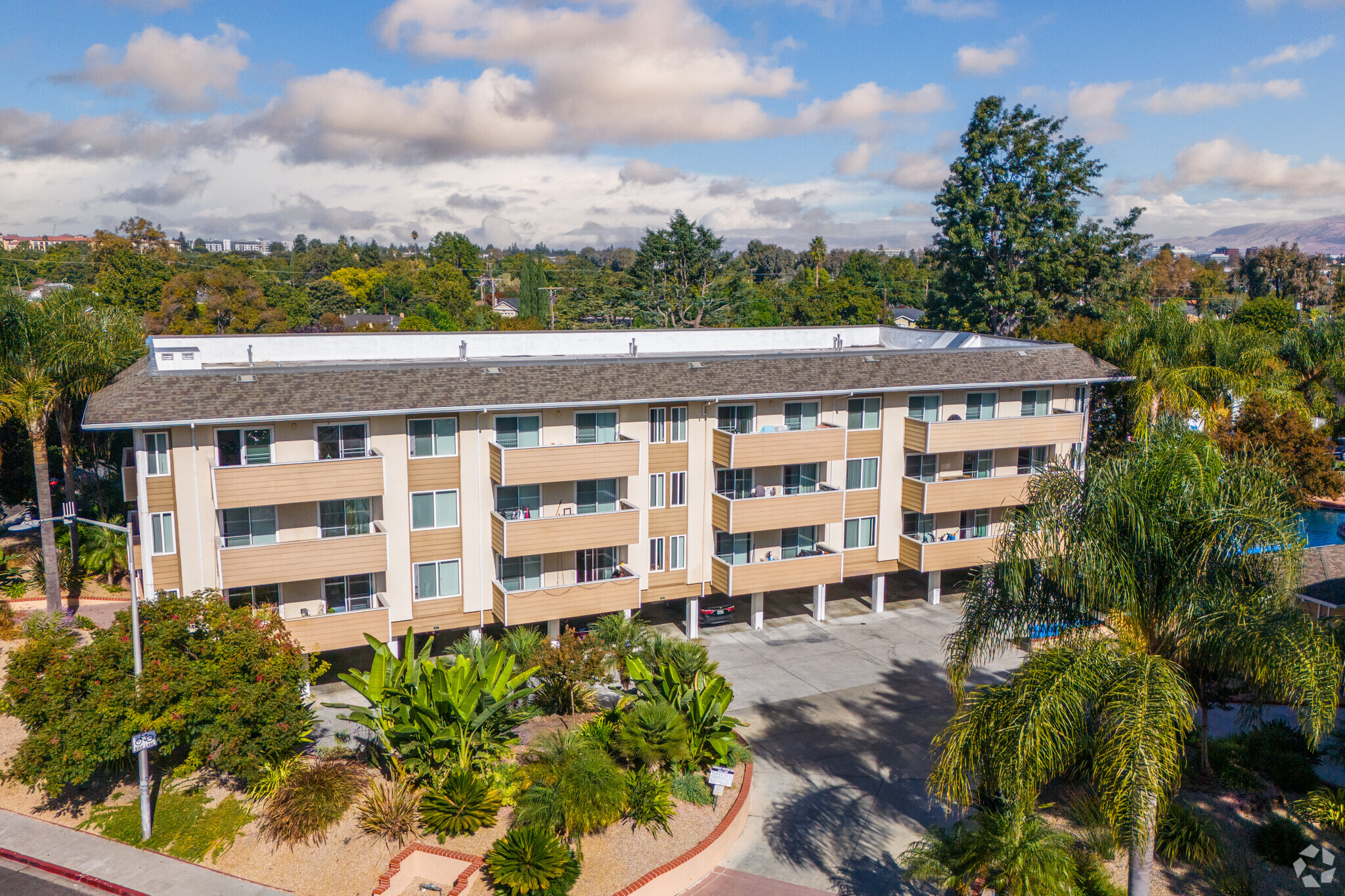 Aerial Photo - Village Green Apartments