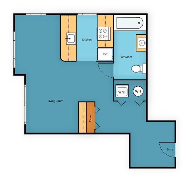 Floorplan - Sir Gallahad Apartment Homes