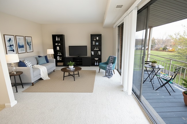 Living/Balcony Staged - Carriage Hill